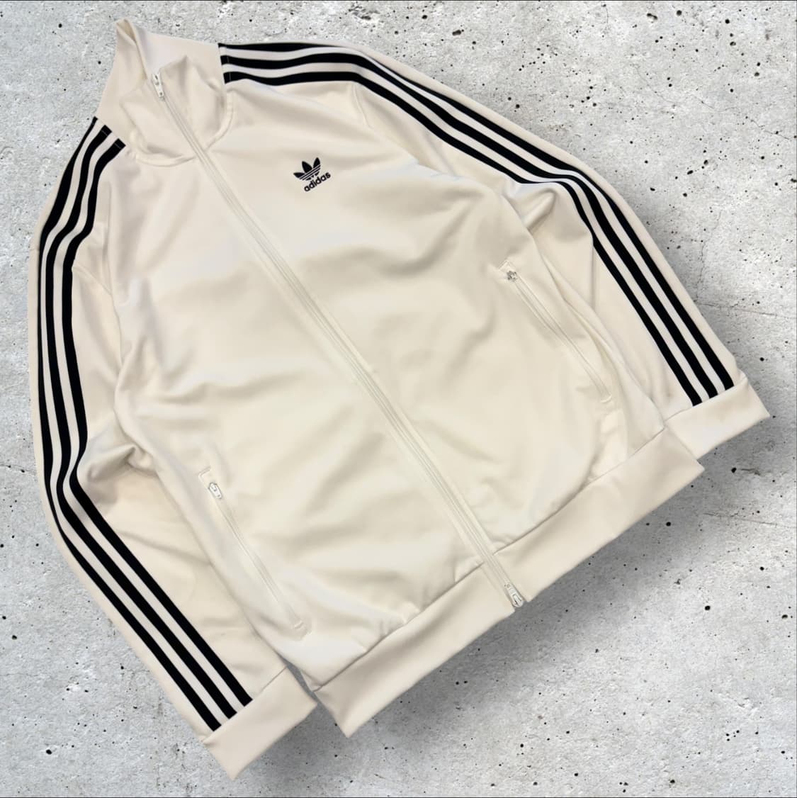 [L] 아디다스 베켄바우어 삼선 트랙탑 져지 집업 화이트 D702 상품이미지1
