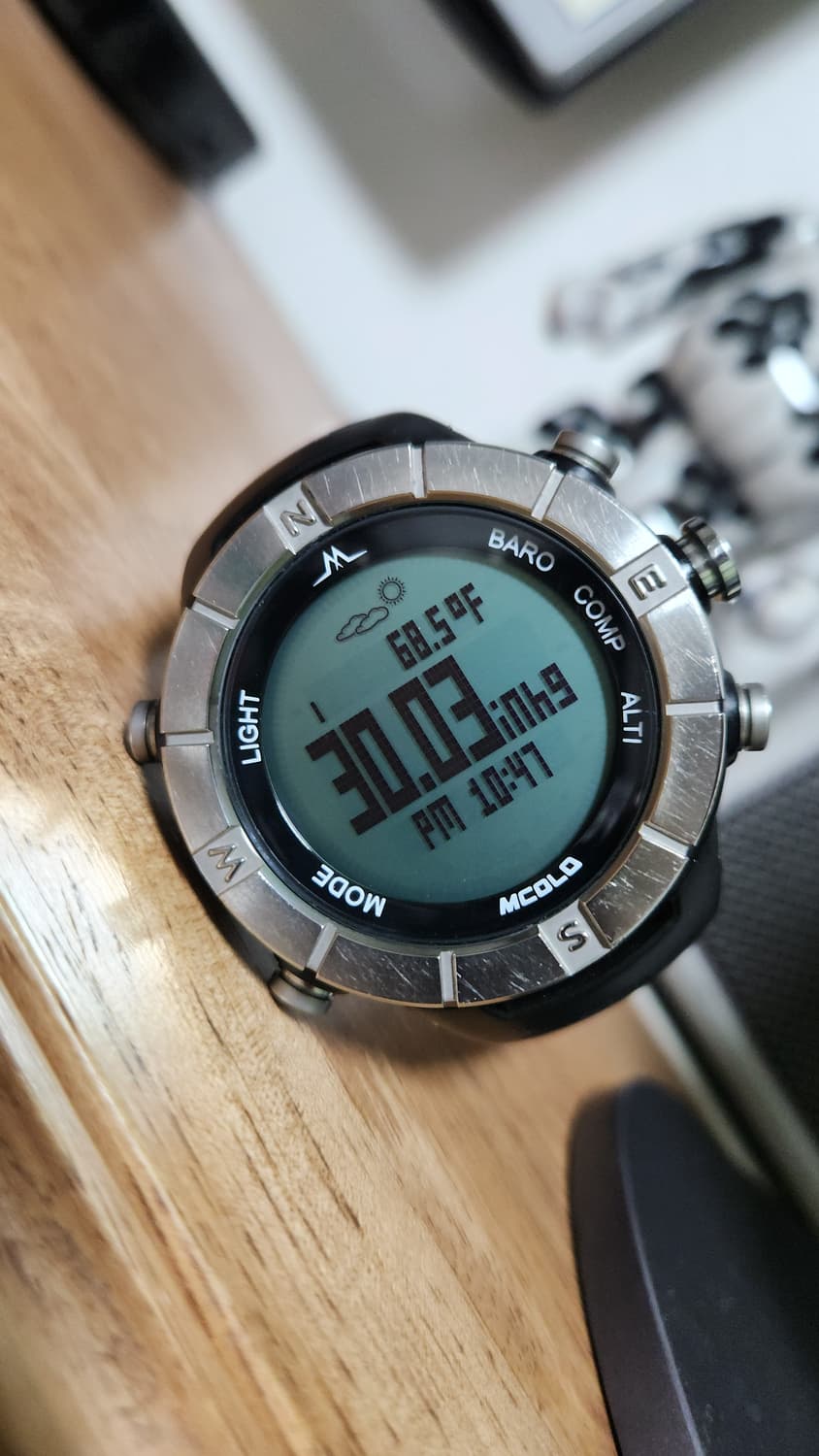 # 엠콜로 등산시계 아웃도어시계 50m 전자시계 산악시계 급처 상품이미지9