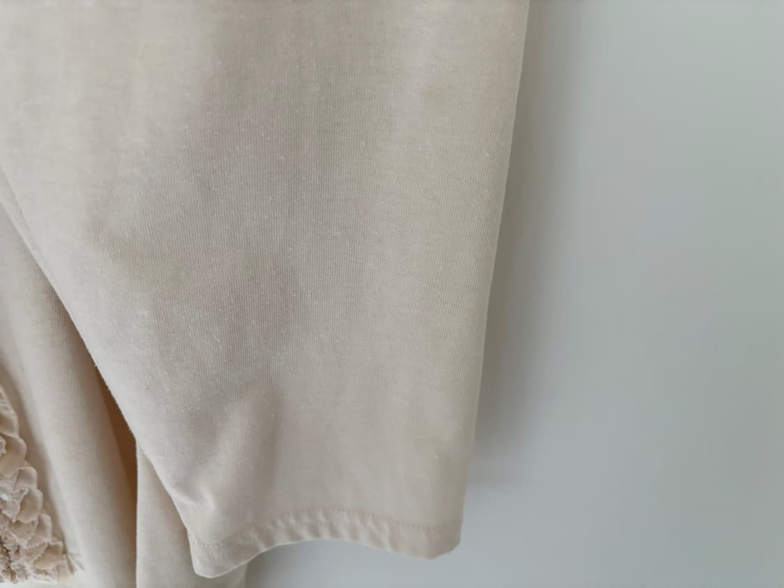 frill lace trim 3/4 sleeve top 상품이미지5