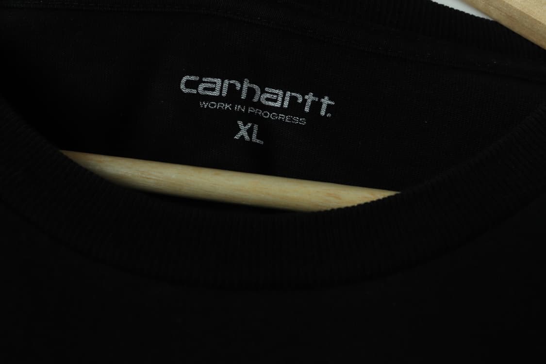 (XL-2XL) 칼하트 긴팔티셔츠 블랙 루즈 무지 로고-H32714 상품이미지7