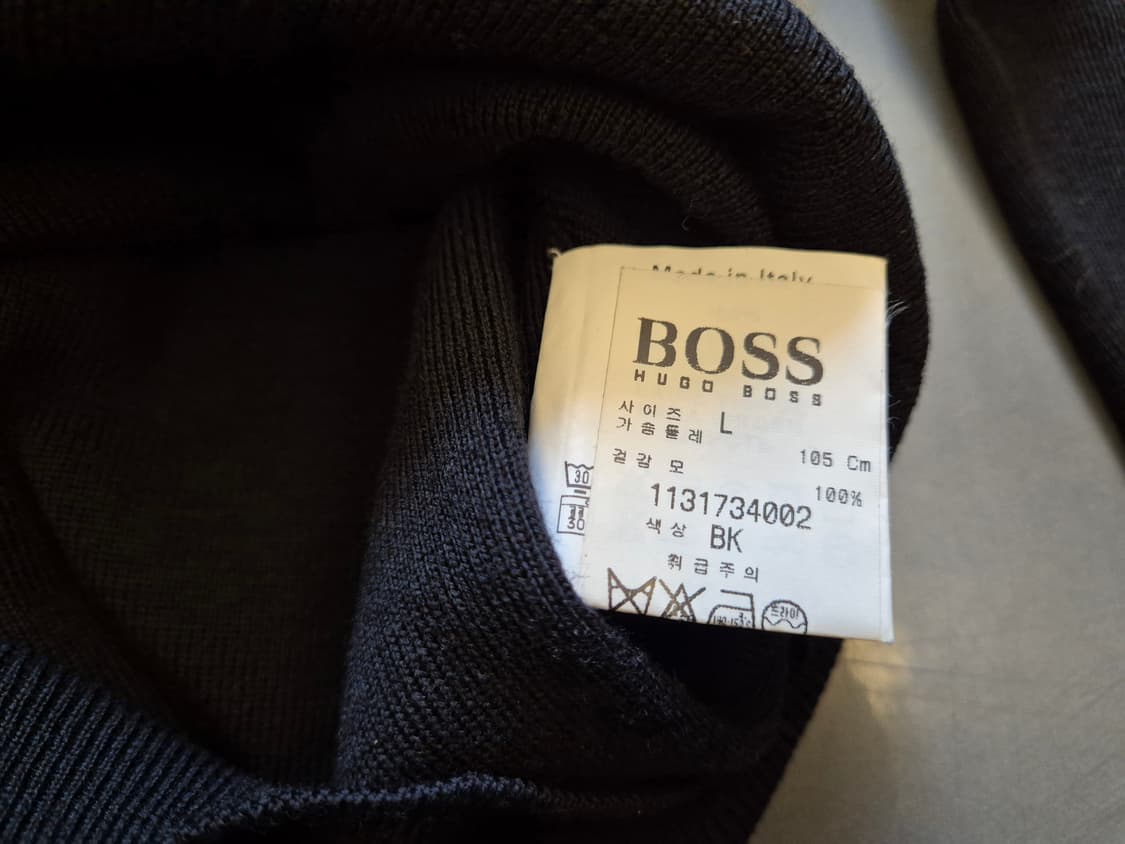 휴고보스 울 카라 니트 상품이미지5