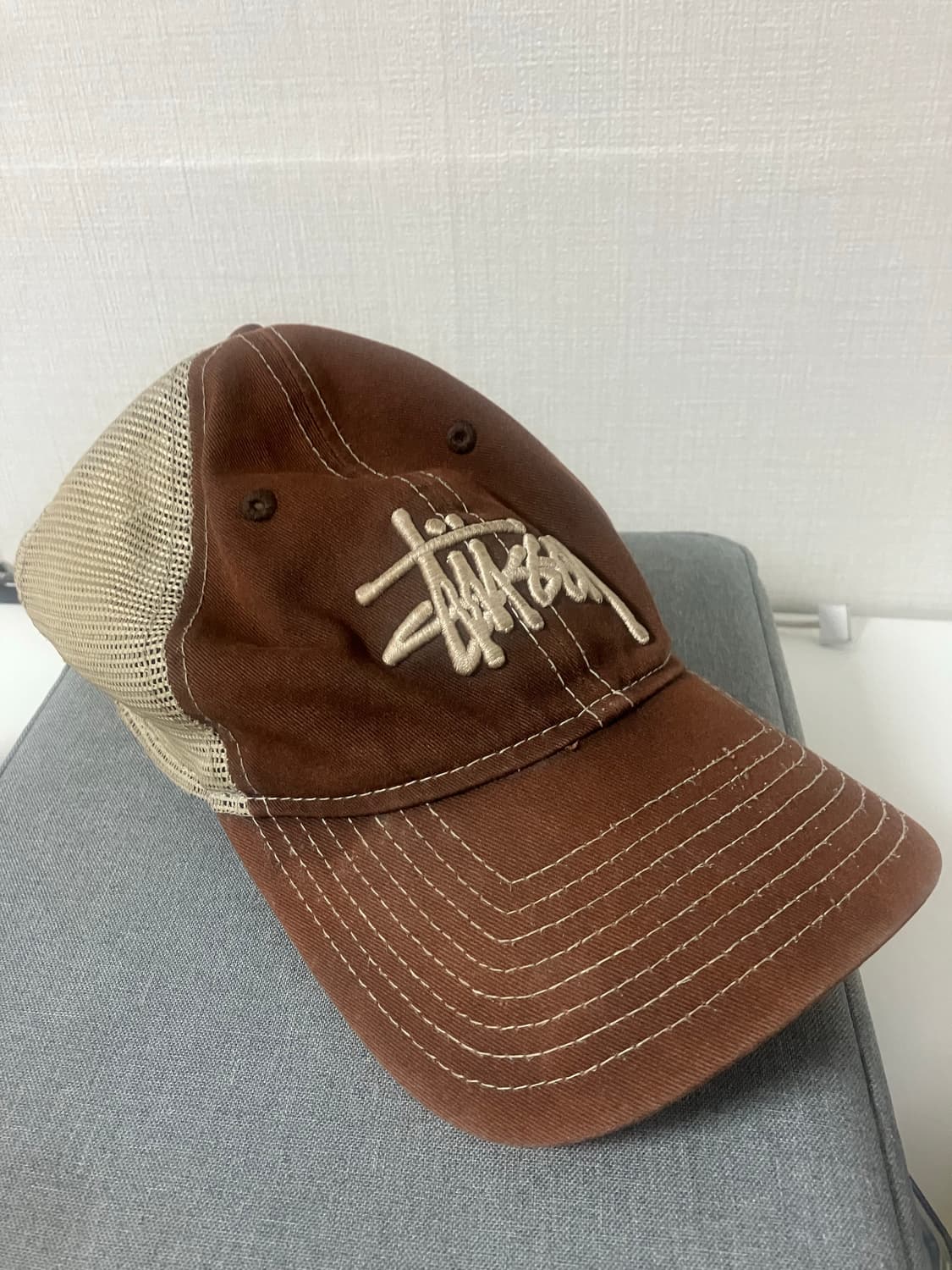 스투시 뉴에라 9Twenty 베이직 트러커 브라운 상품이미지2