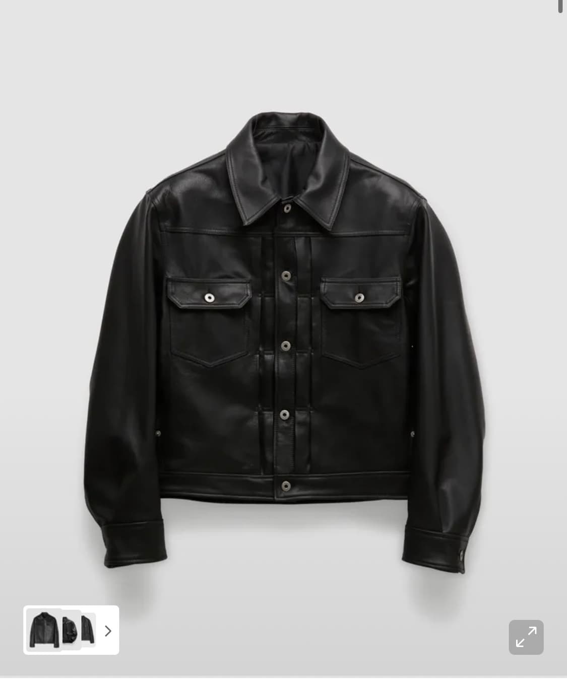 쿠어 고트 스킨 트러커 자켓 M 상품이미지1