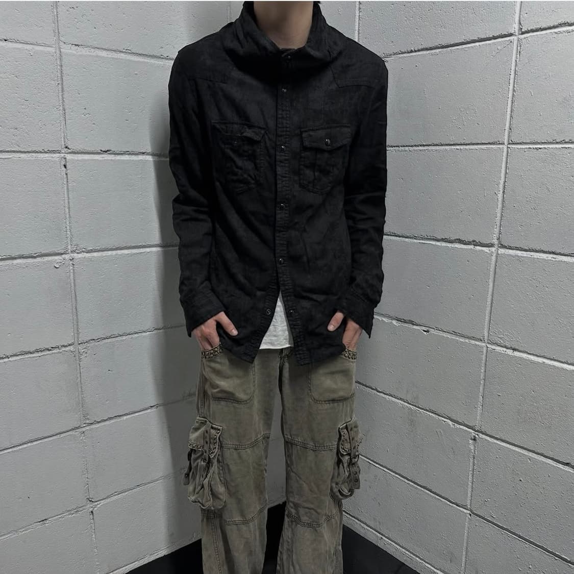 In the attic Vkei bleach pattern lapel  상품이미지2