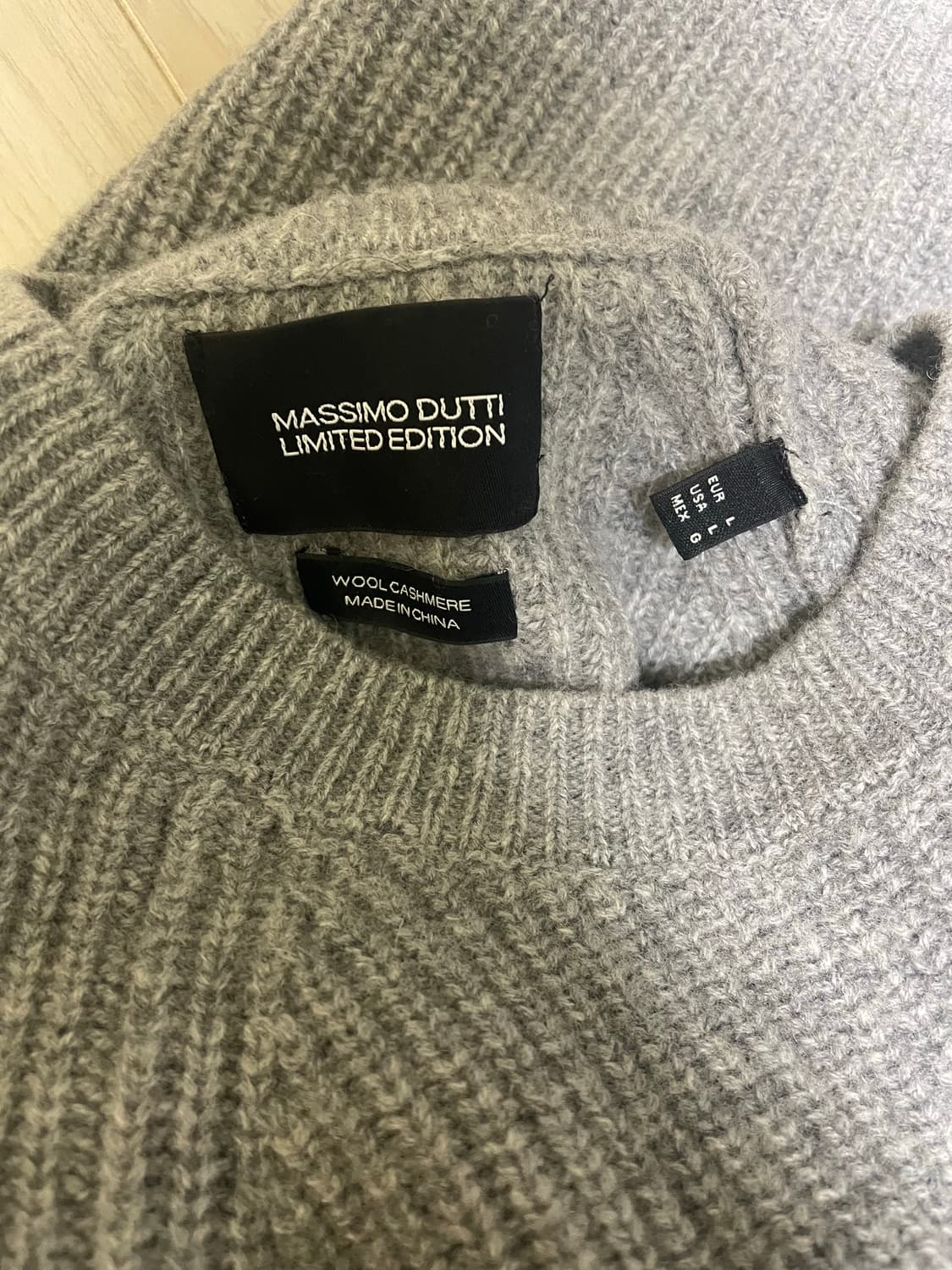 마시모두띠 리미티드에디션 울캐시미어 니트 L 상품이미지1