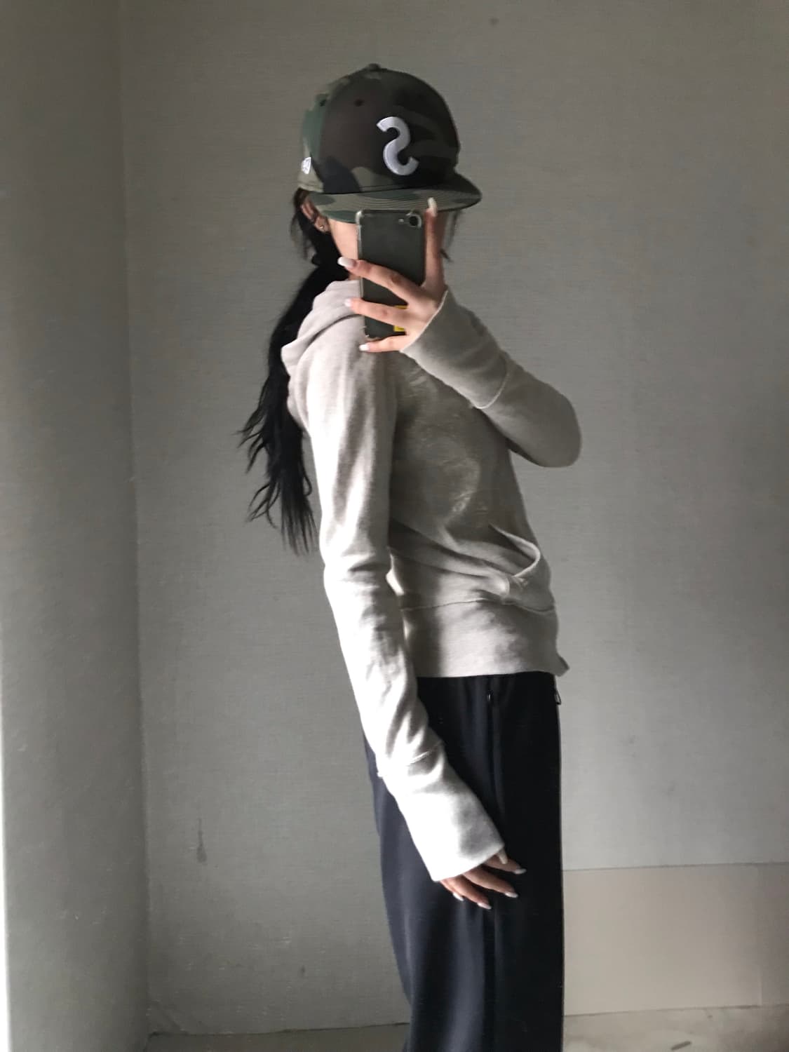 폴로 진스 오트밀 후드집업 상품이미지5