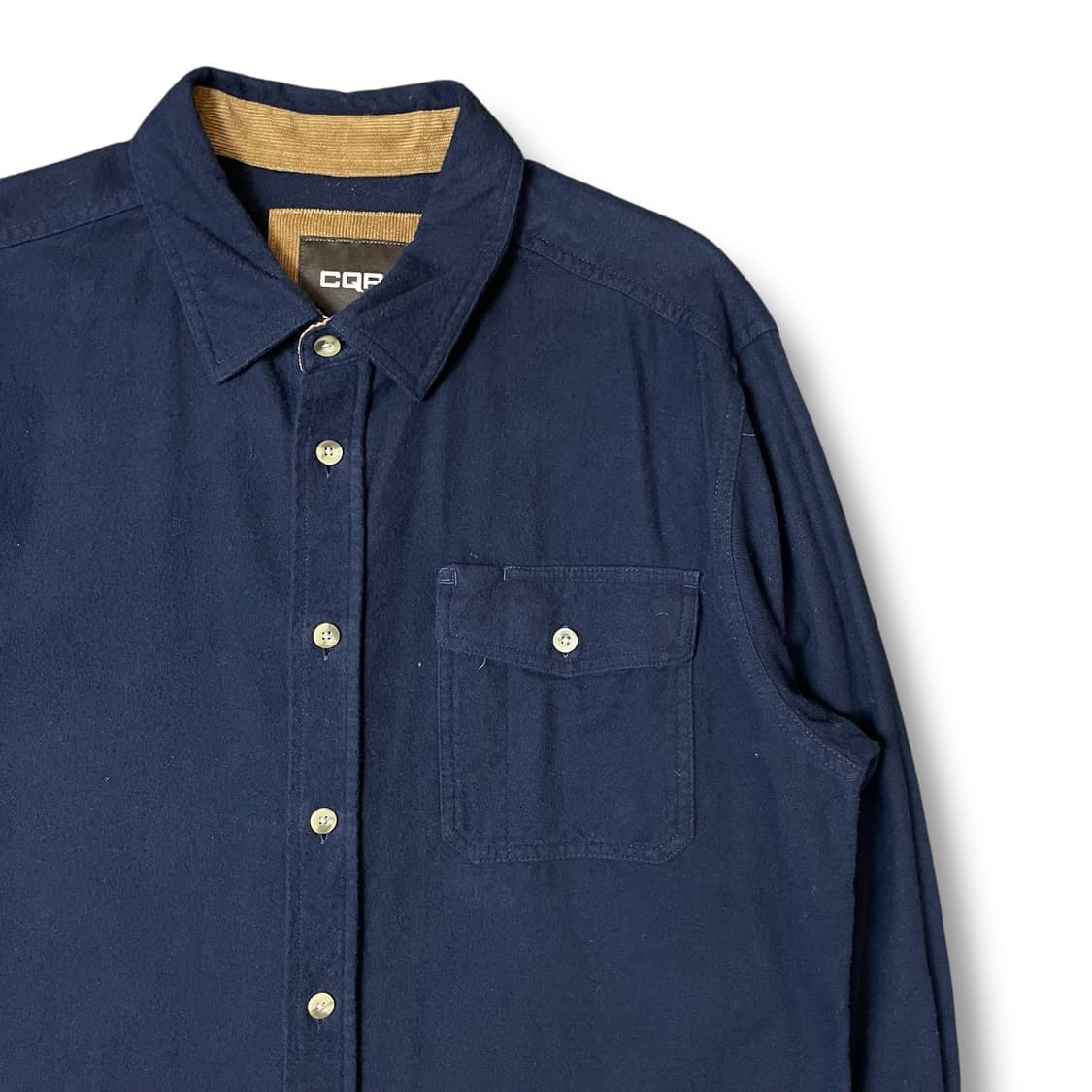 CQR 네이비 원포켓 코튼 워크 셔츠 L 상품이미지3