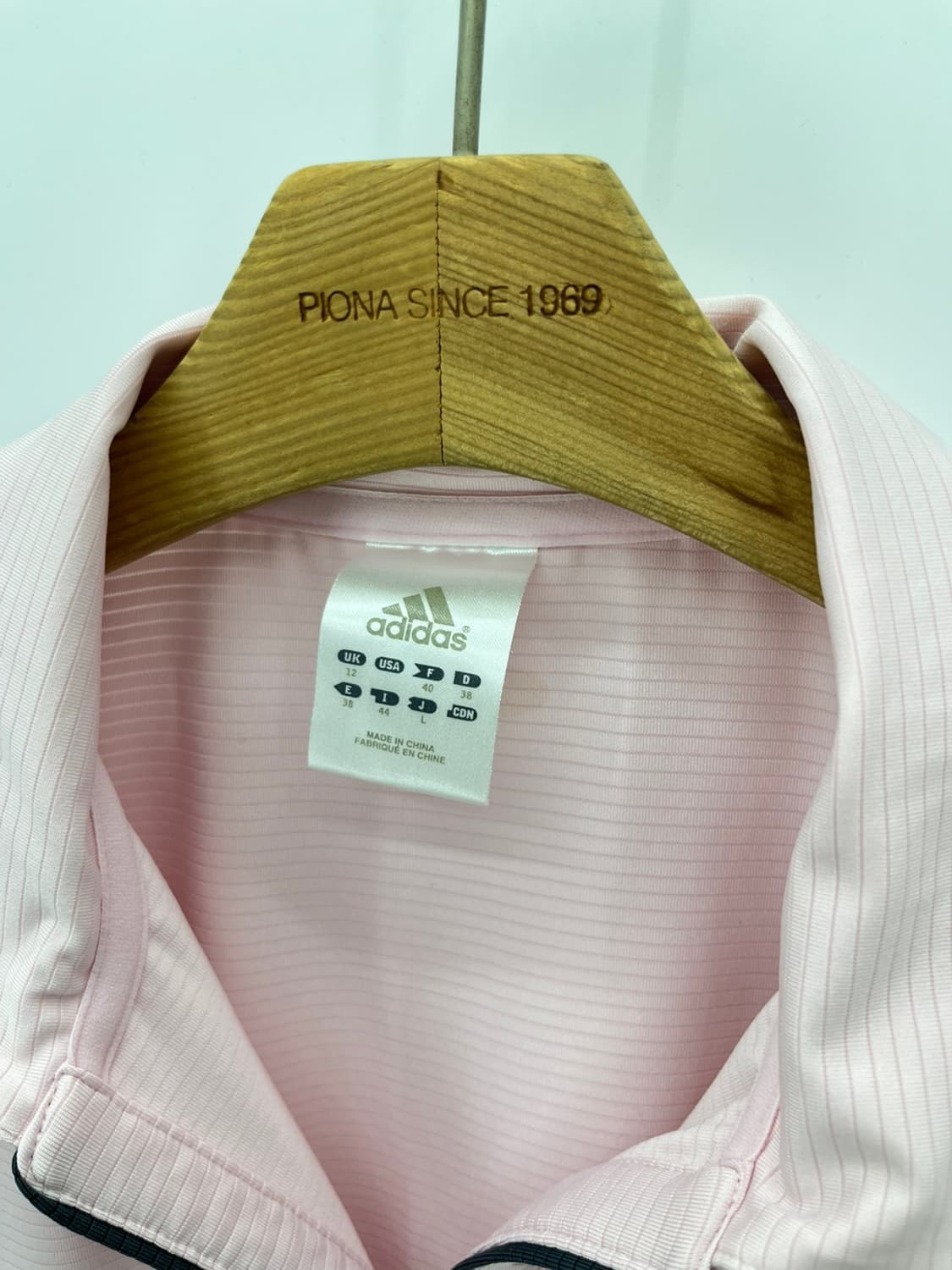 [Adidas] 아디다스 재팬 오픈카라 핑크 티셔츠 상품이미지4