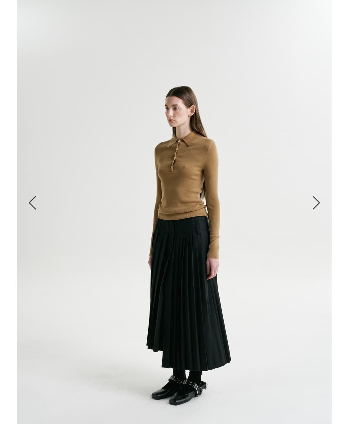 (re.w) flow soft pk knit  카멜 새상품(M) 상품이미지3