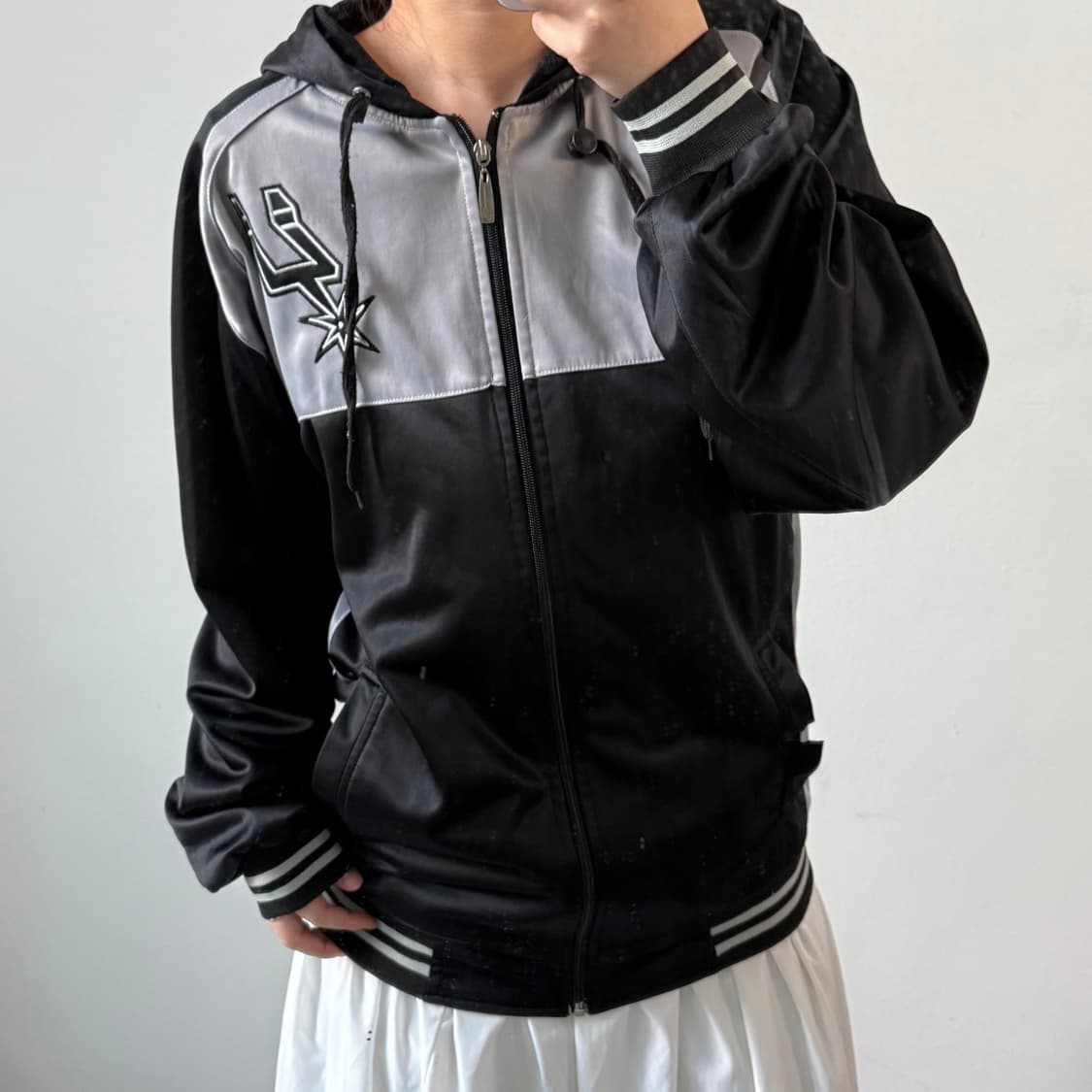 [XXL] 아디다스 NBA 샌안토니오 스퍼스 후드집업 상품이미지1