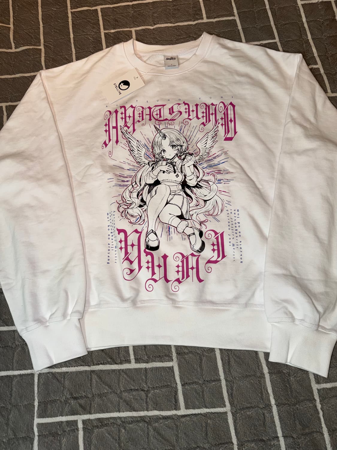 스텔라이브 아야츠노 유니 맨투맨 2사이즈 상품이미지1