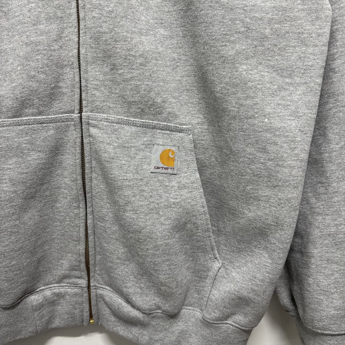 칼하트 그레이 루즈핏 후드집업 상품이미지3