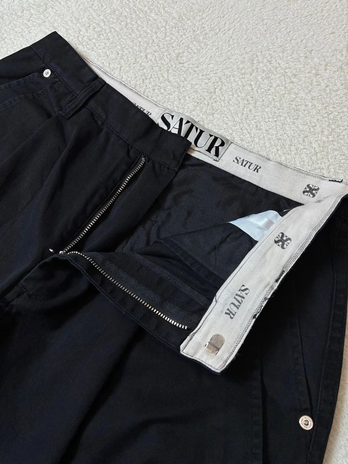 세터 SATUR 투턱 클래식 와이드 친노 팬츠 PN7243 상품이미지3