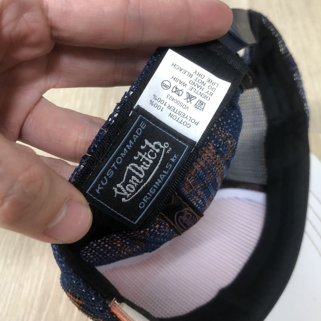 (OS) 00's 새상품 본더치 Von Dutch 오렌지 트러커 메쉬캡 상품이미지6