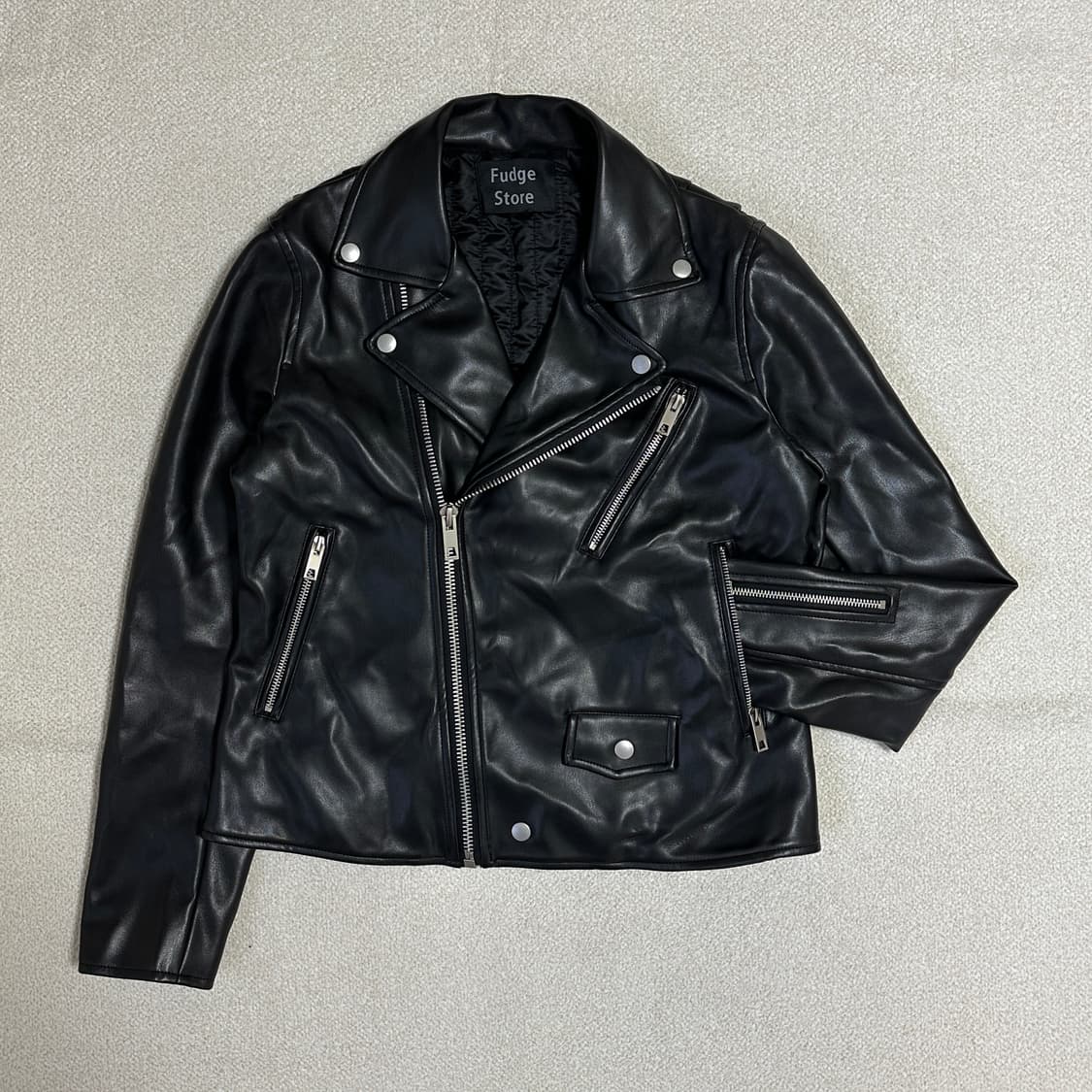 라퍼지 스토어 버핑 레더 라이더 자켓 상품이미지1