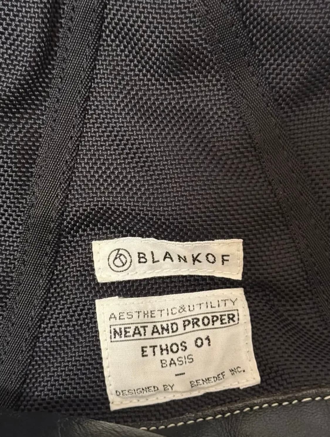 블랭코브 에펠백 블랙 화이트탭 상품이미지5