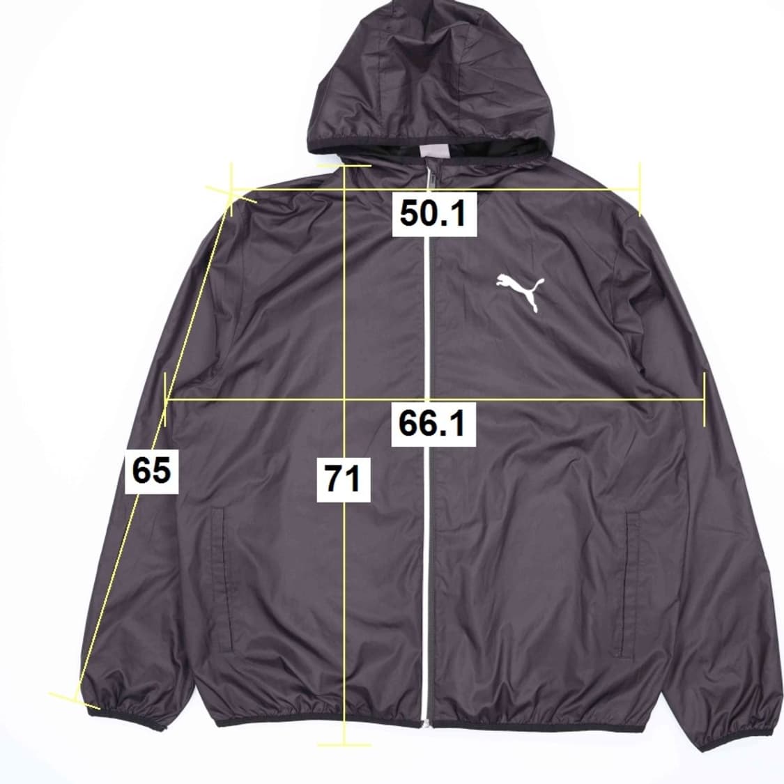 [US XL] 푸마 스몰로고 후드 바람막이 자켓 블랙 3940 상품이미지9