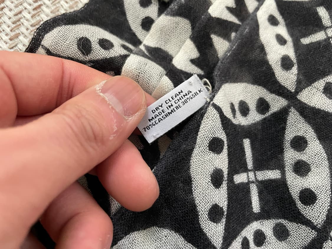 Yarnz 보헤미안 에스닉 캐시미어 스카프 J03749 상품이미지8