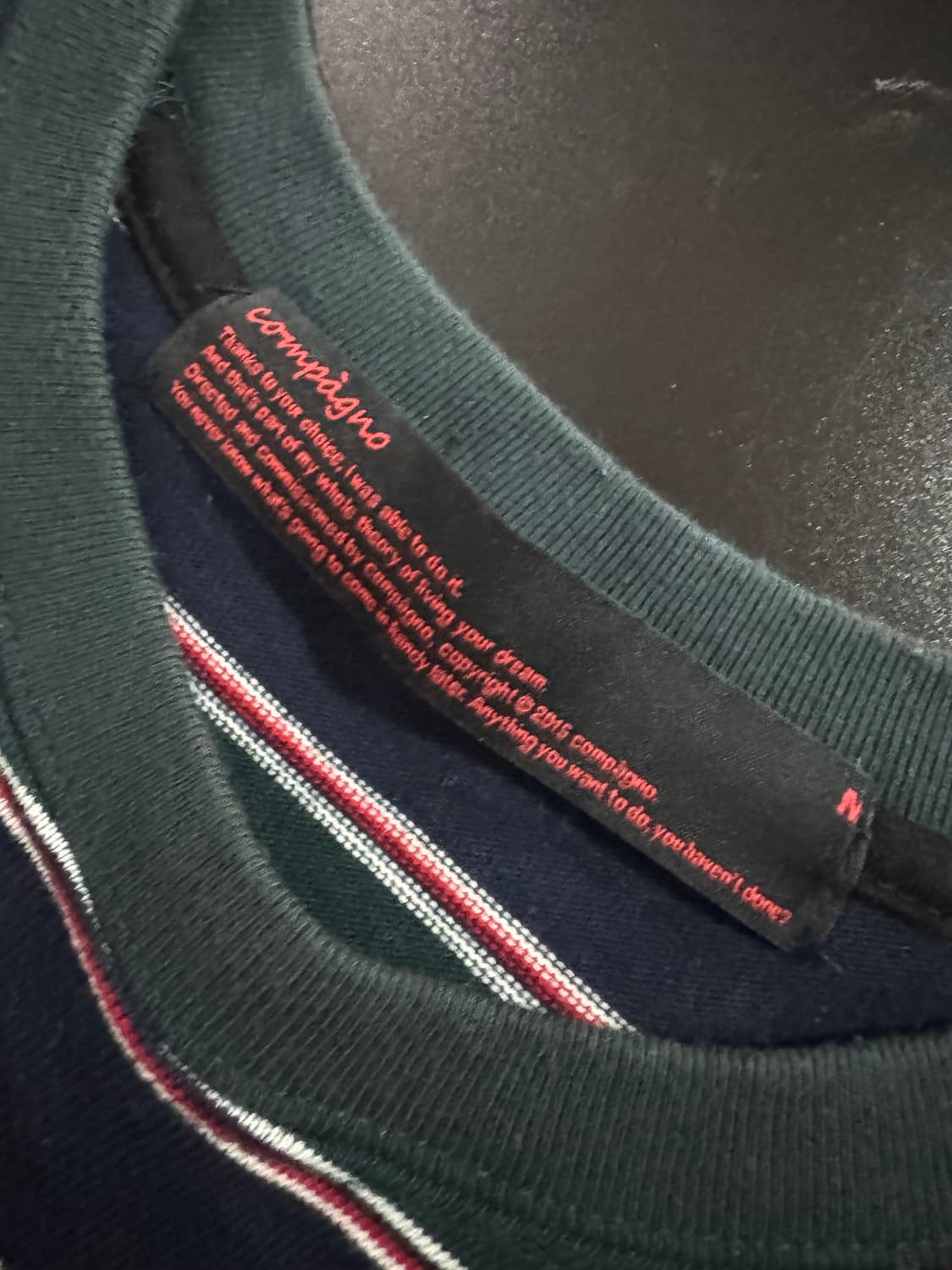 compagno 꼼파뇨 스트라이프 긴팔 롱 슬리브 상품이미지3