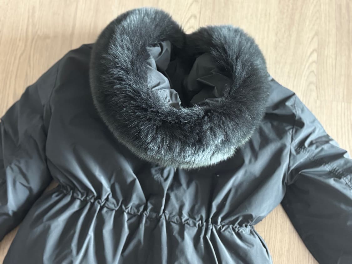 새상품급 에고이스트 빅사가퍼  날개 스트링 야상형 구스다운패딩 55(66 상품이미지3