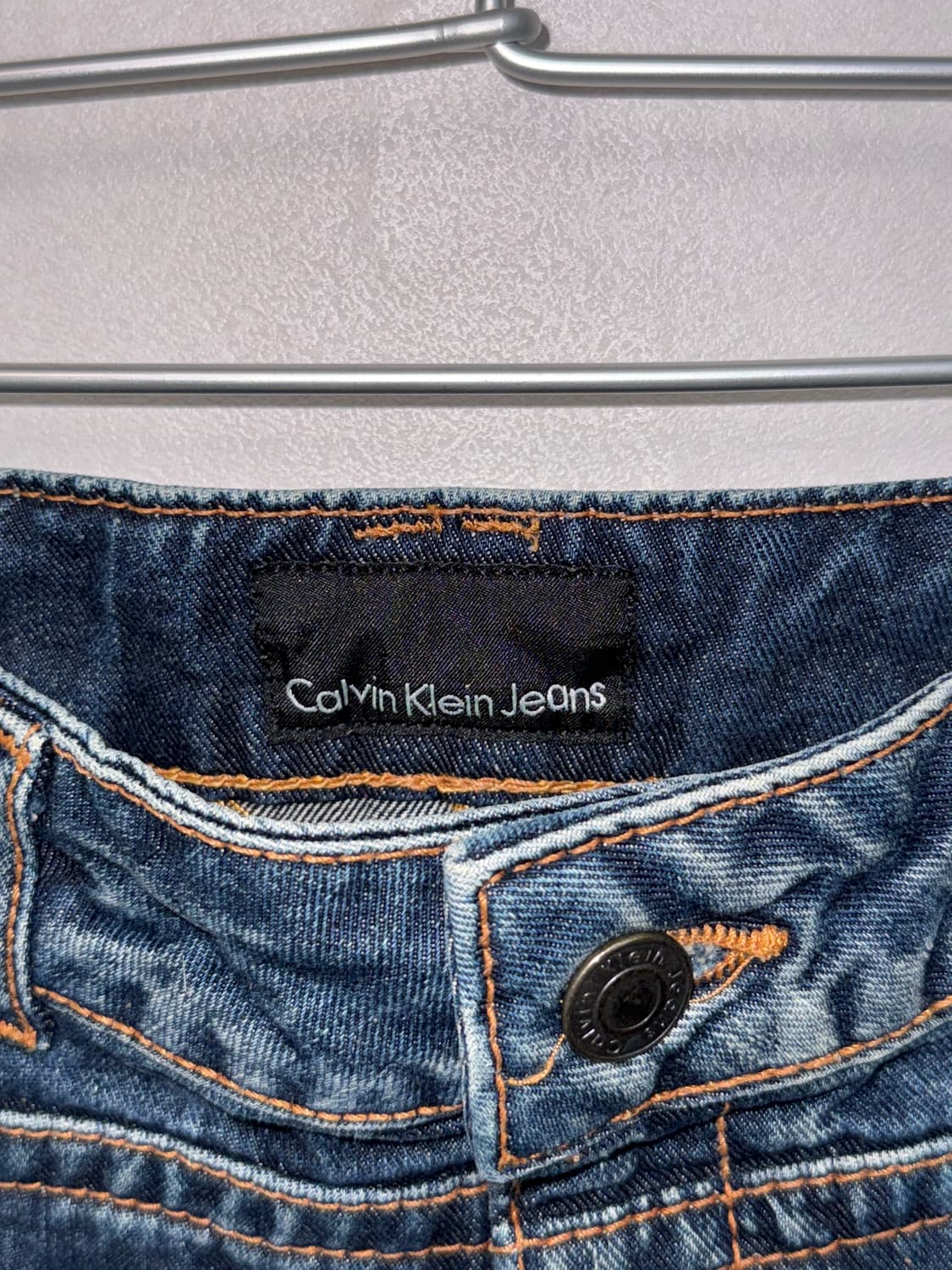 Calvin Klein washing denim line midi sk 상품이미지4