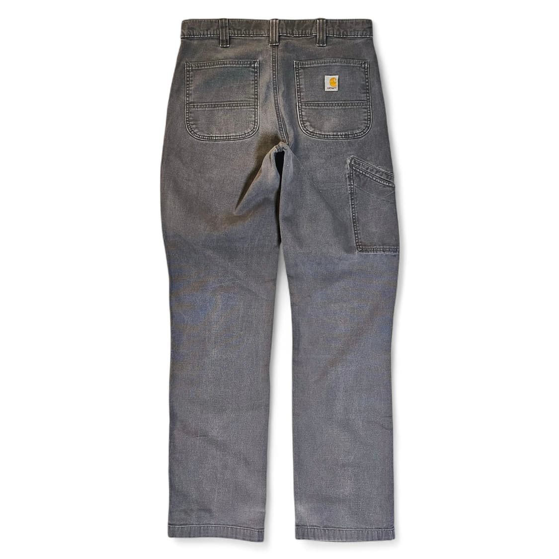 [32X36][칼하트]러기드 플렉스®릴렉스핏 캔버스 페이딩 워크팬츠 챠콜 상품이미지1