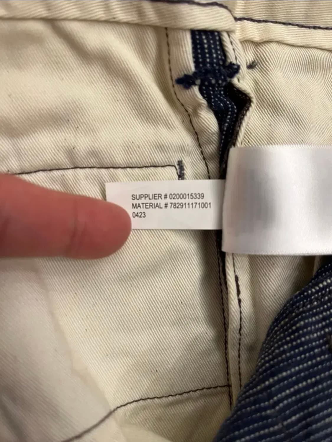 RRL INDIGO BLUE WABASH STRIPED PANTS 상품이미지10