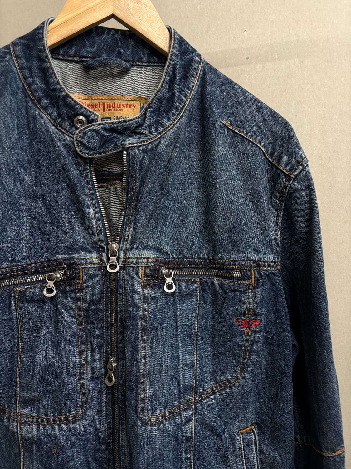 디젤 바이커 다크블루 데님자켓 상품이미지3