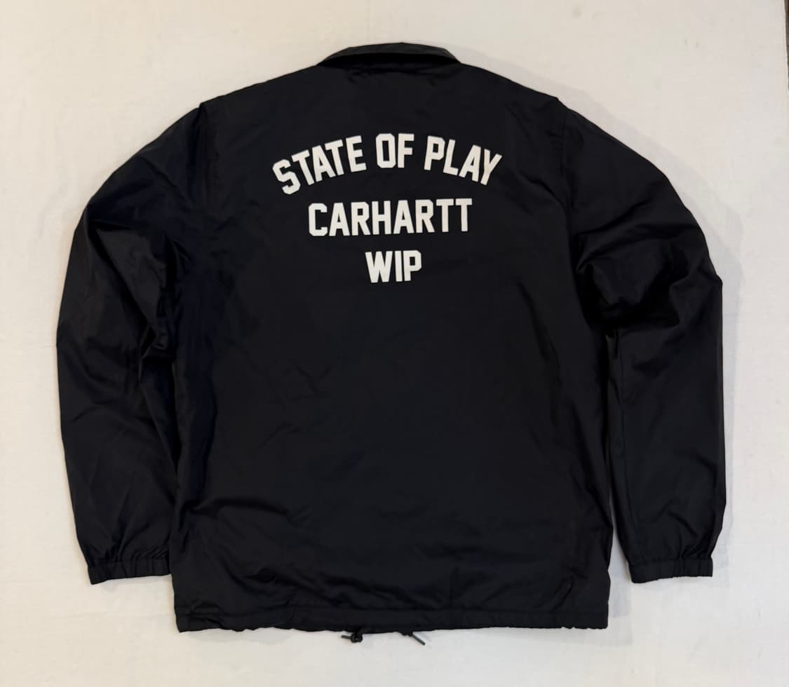 칼하트 WIP 성조기 프린팅 코치자켓 블랙 상품이미지3