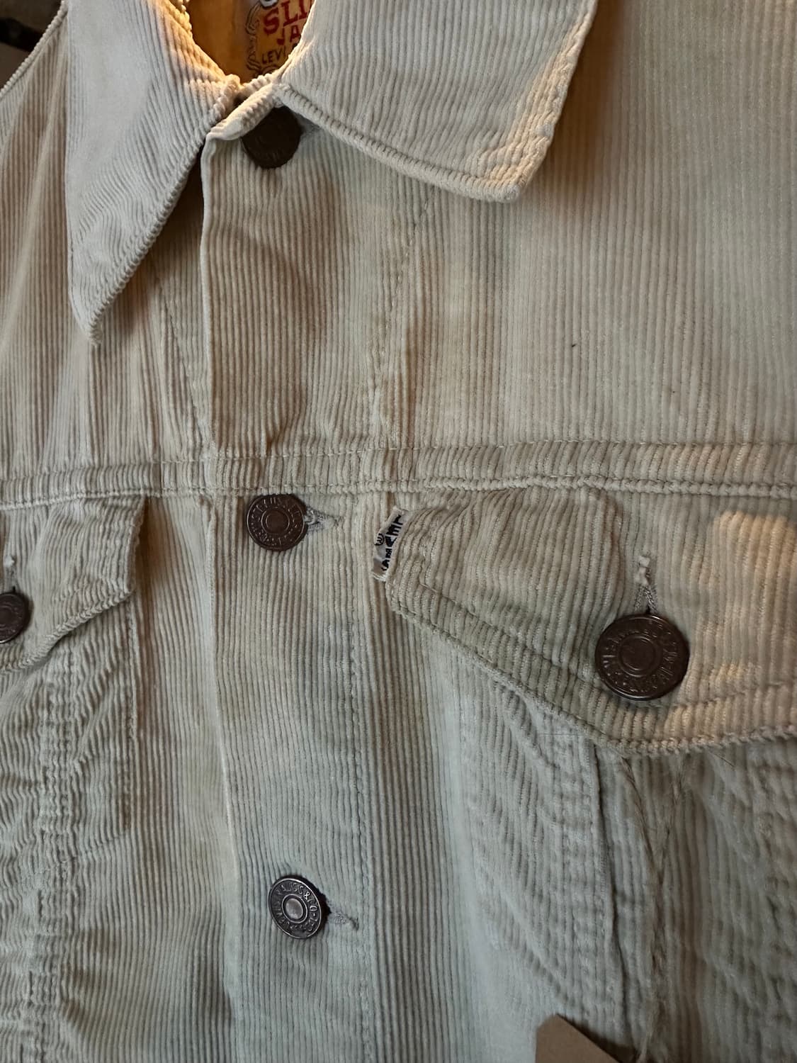 60s USA 빈티지 리바이스 빅e 코듀로이 자켓 557xx 상품이미지4