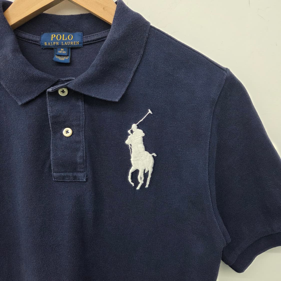 폴로 랄프로렌 네이비 반팔 빅포니 카라티 여m 상품이미지4