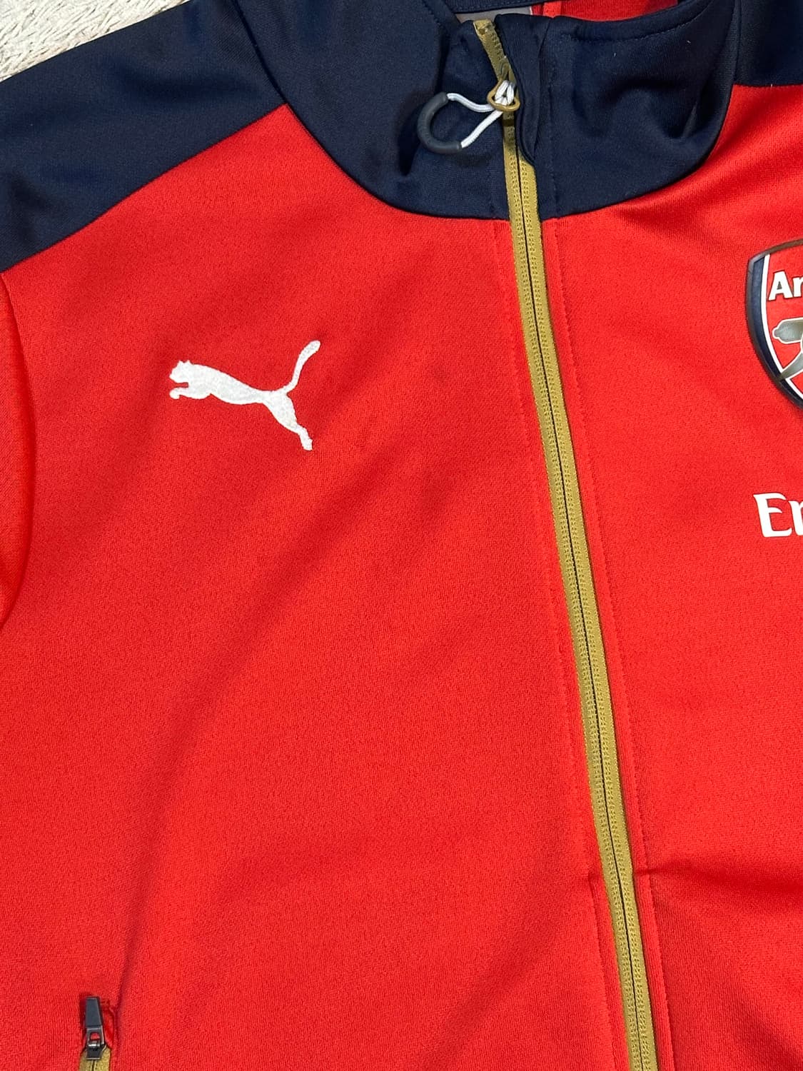 대장급) 푸마 PUMA 아스날 사이드라인 트랙탑 져지 레드 상품이미지5