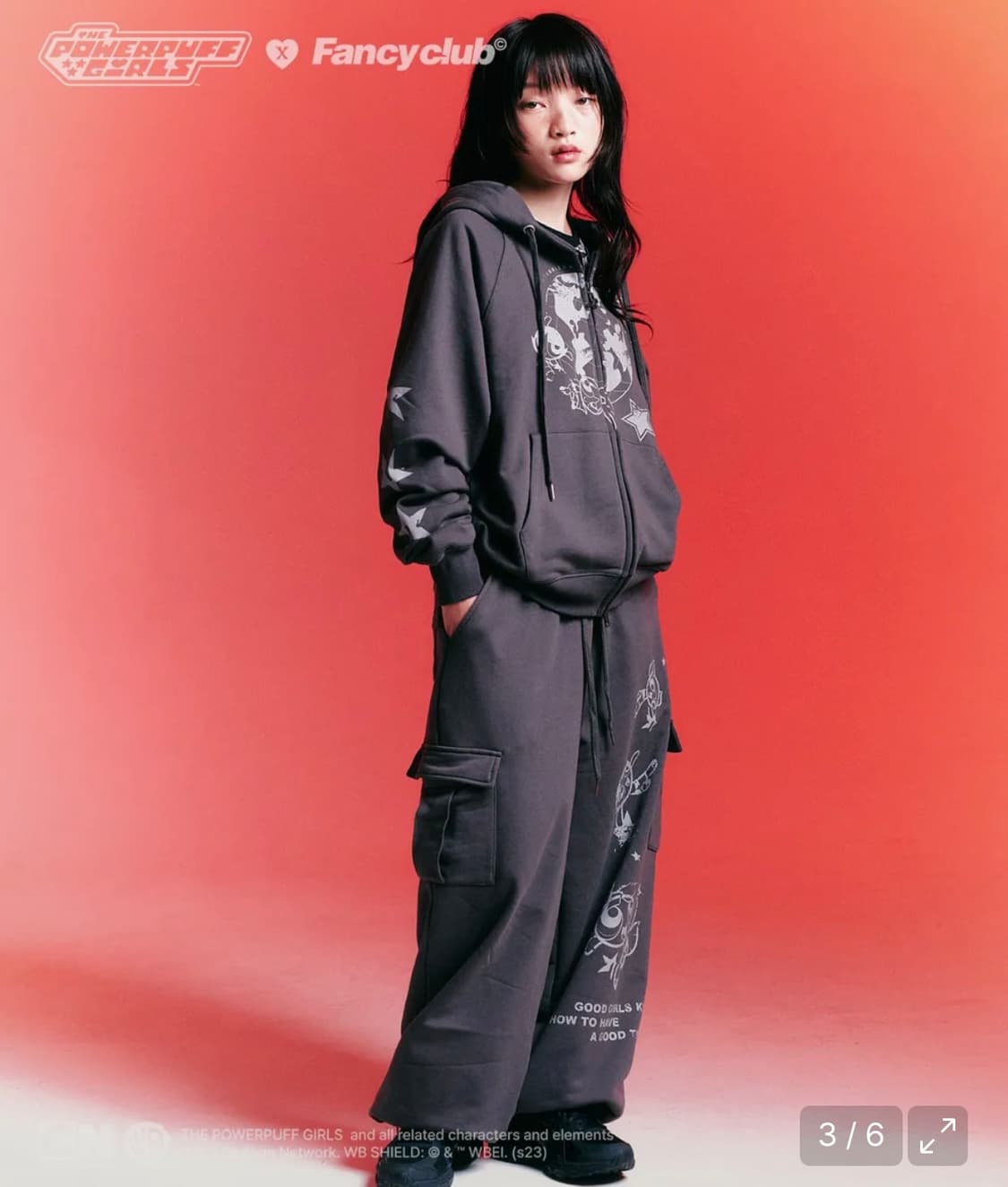 (단종)네스티팬시클럽x파워퍼프걸  스페이스 후드 집업 상품이미지2