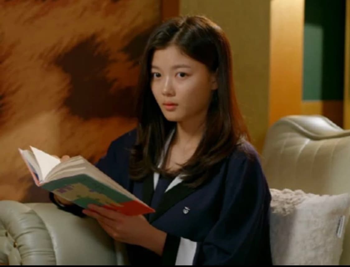 럭키슈에뜨 세일러 세라 프릴 블라우스 네이비 상품이미지5