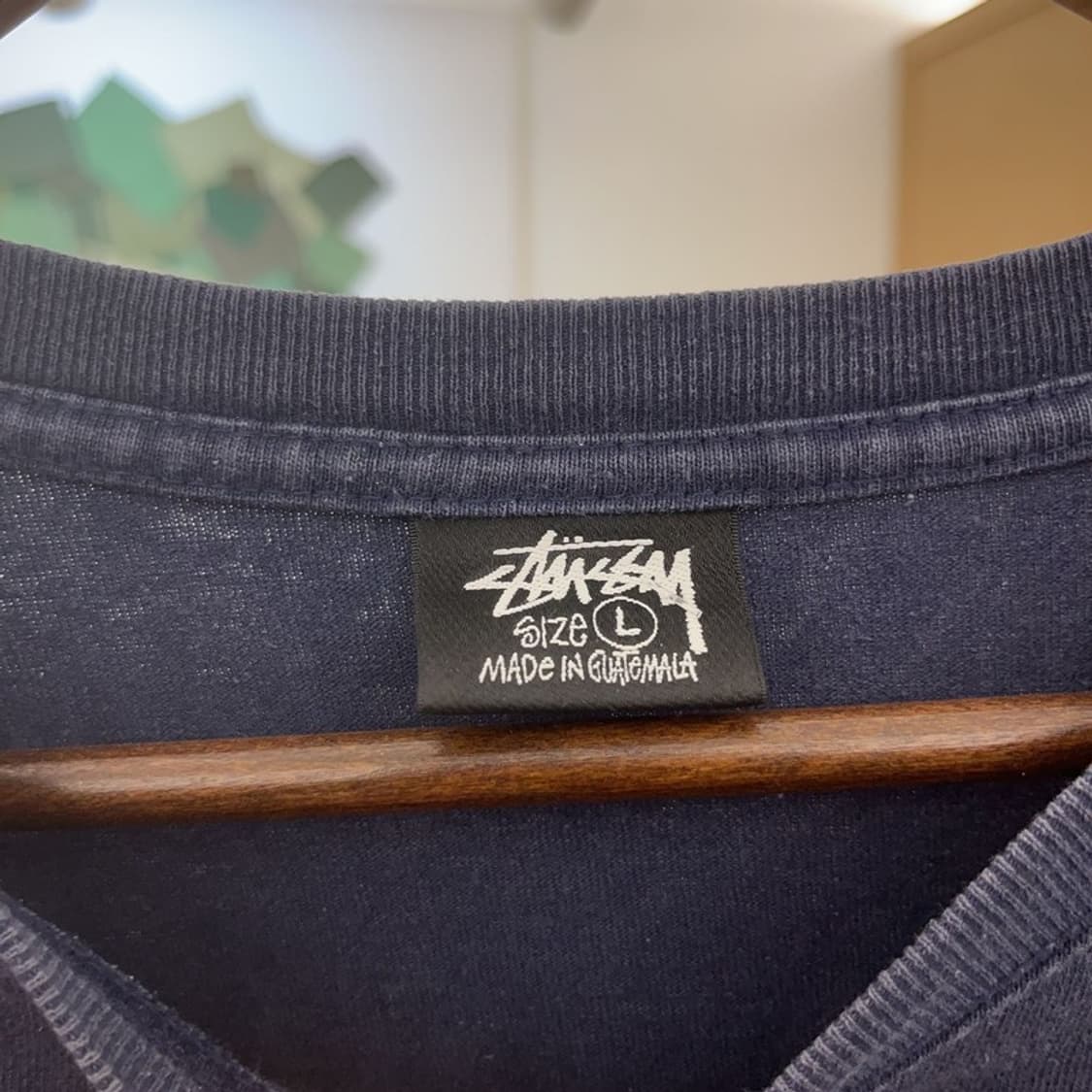 스투시 올드스쿨 백로고 베이직 롱슬리브  L C06780 상품이미지5