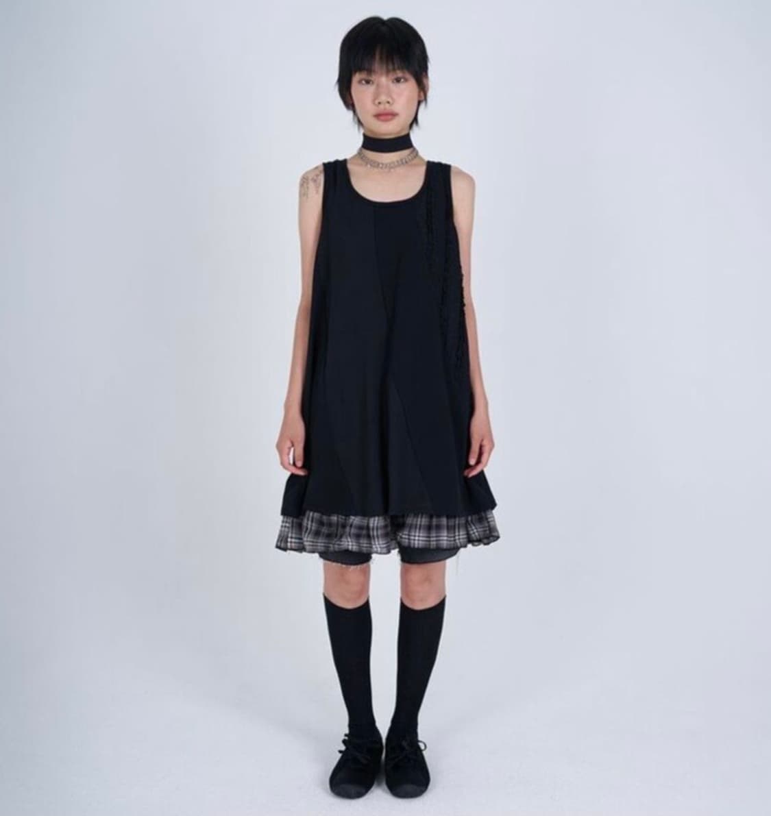 시오 레이어드 원피스 SIO SLIT LAYERED ONE PIECE  상품이미지3