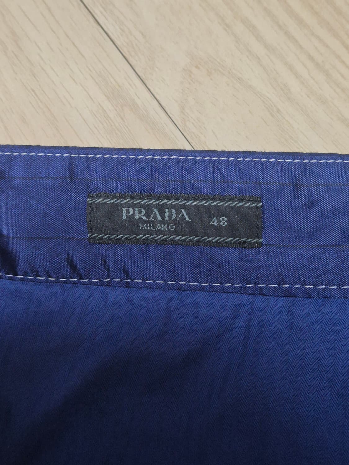 Prada 프라다 네이비 벨티드 팬츠 상품이미지4