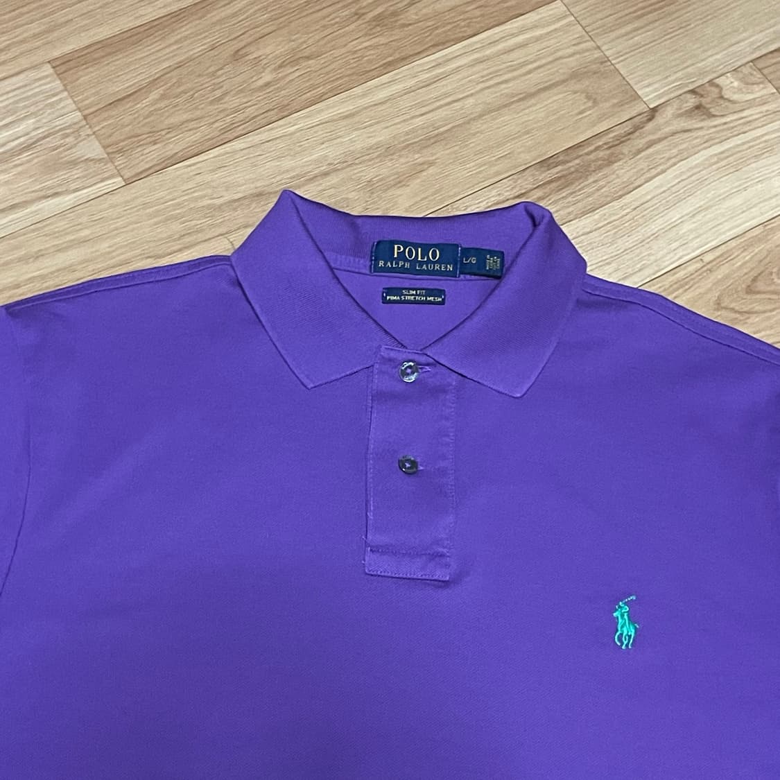 (새상품) [S] 폴로 랄프로렌 퍼플 카라티 상품이미지3