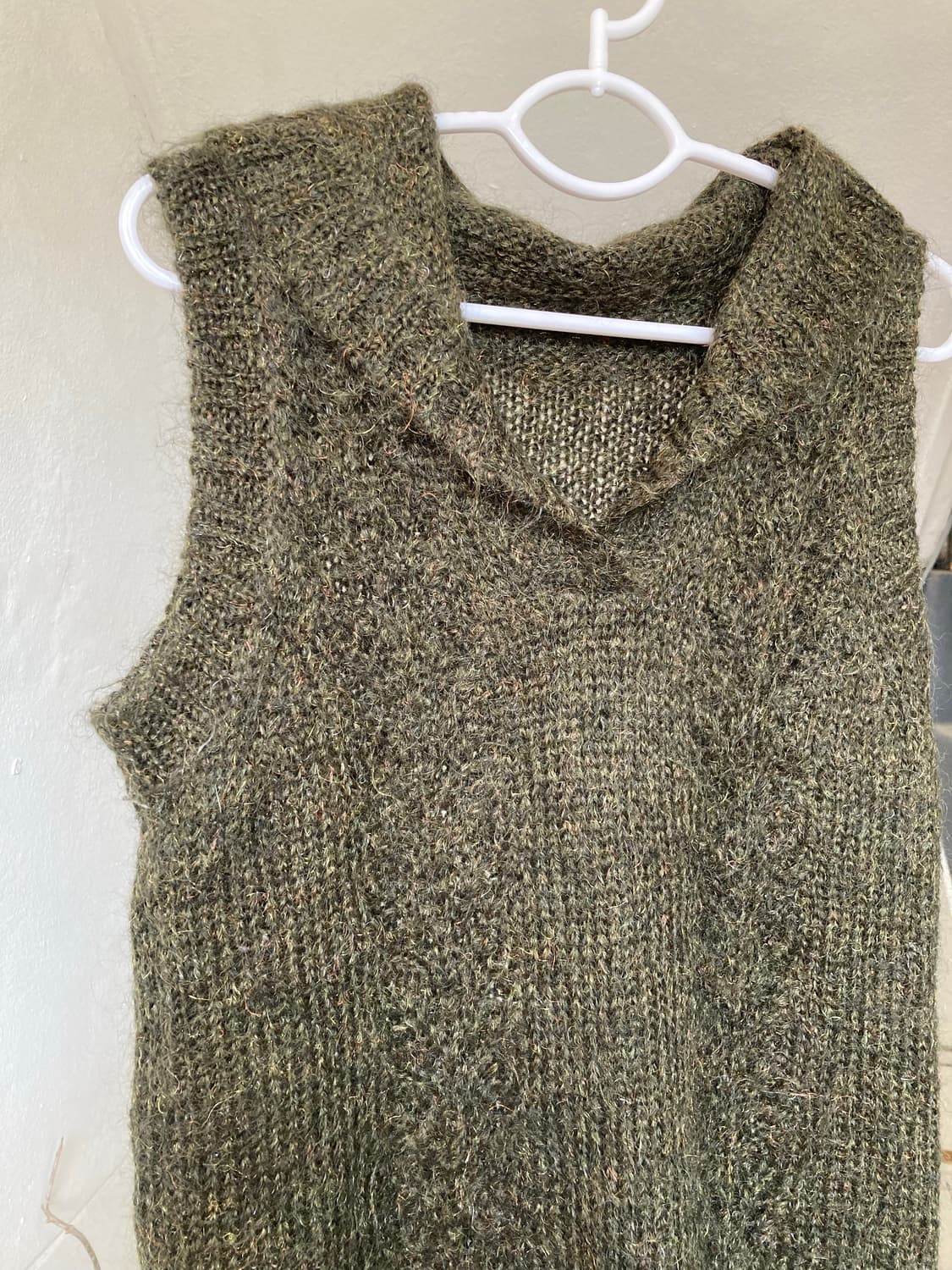 카키 그런지 니트 탑 상품이미지2