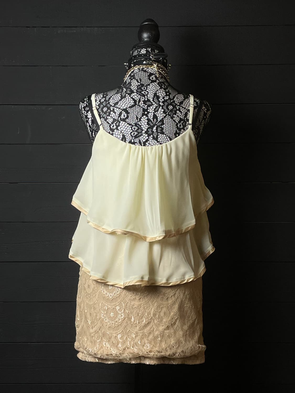 LIP SERVICE 립서비스 갸루 프릴 레이어드 레이스 원피스 상품이미지4