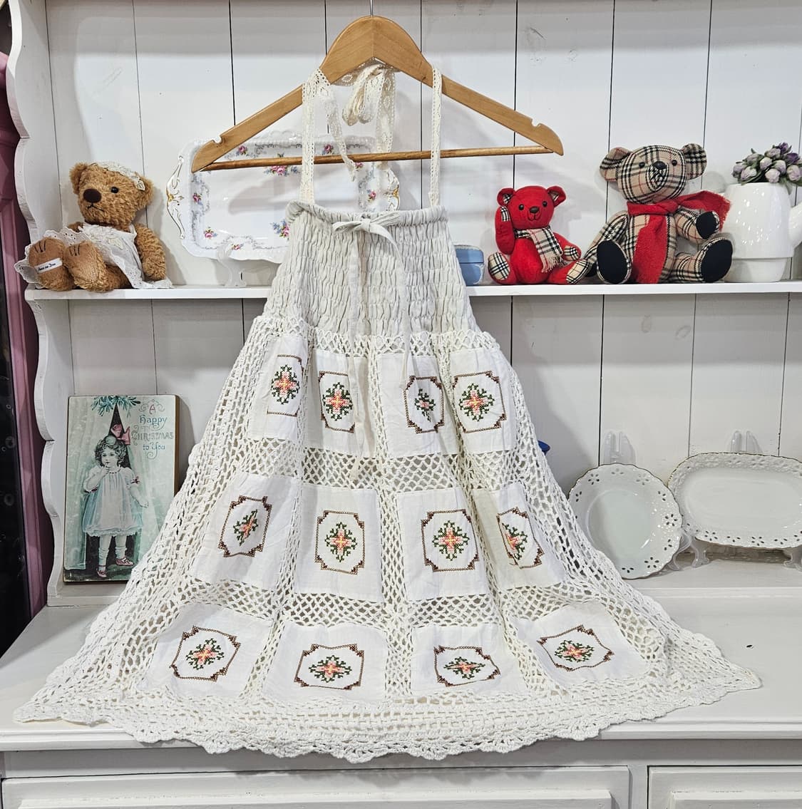 빈티지 아일렛 자수 크로쉐원피스 상품이미지1