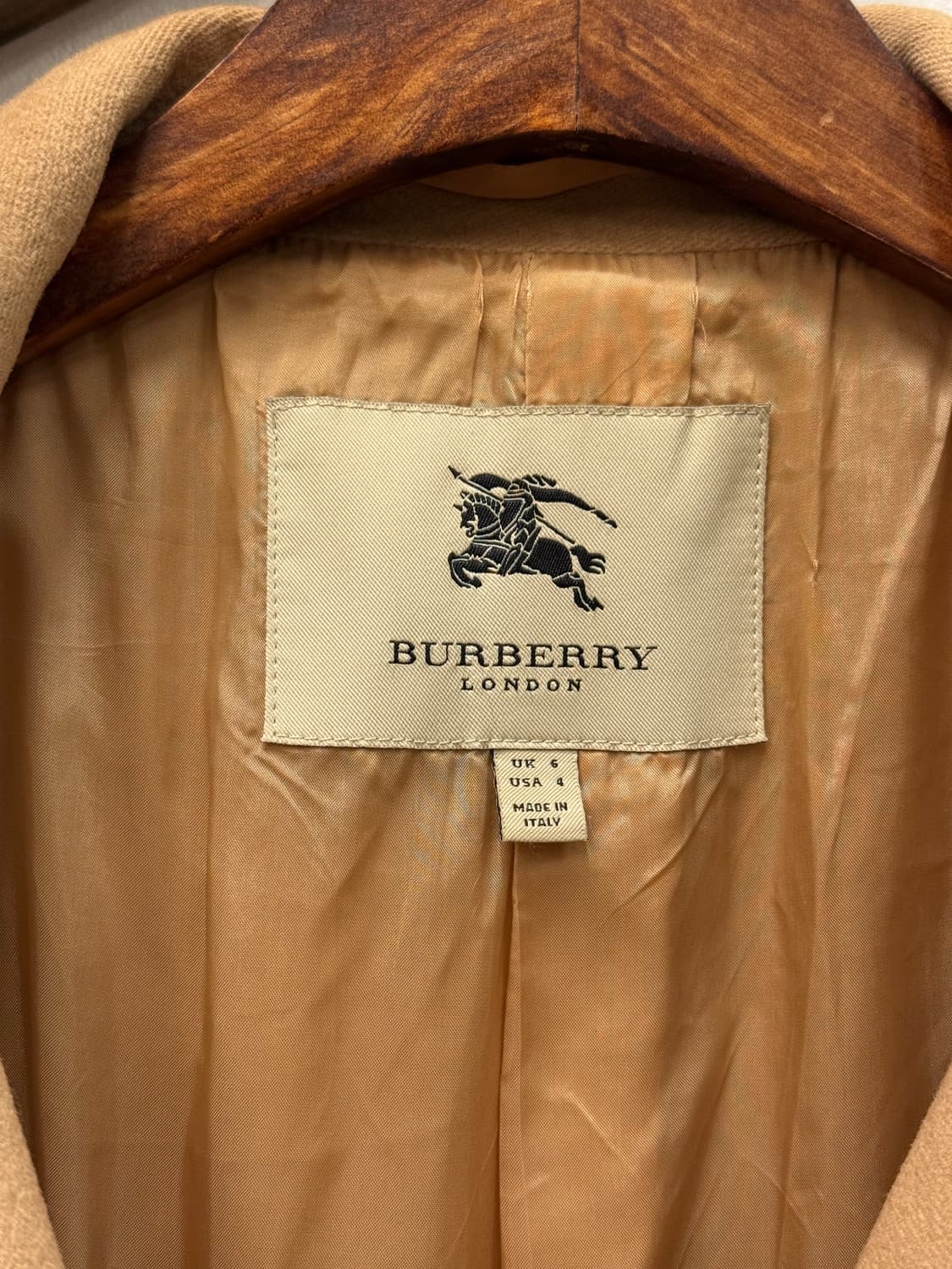 44) Italy Burberry Cashmere Belted Coat 상품이미지7