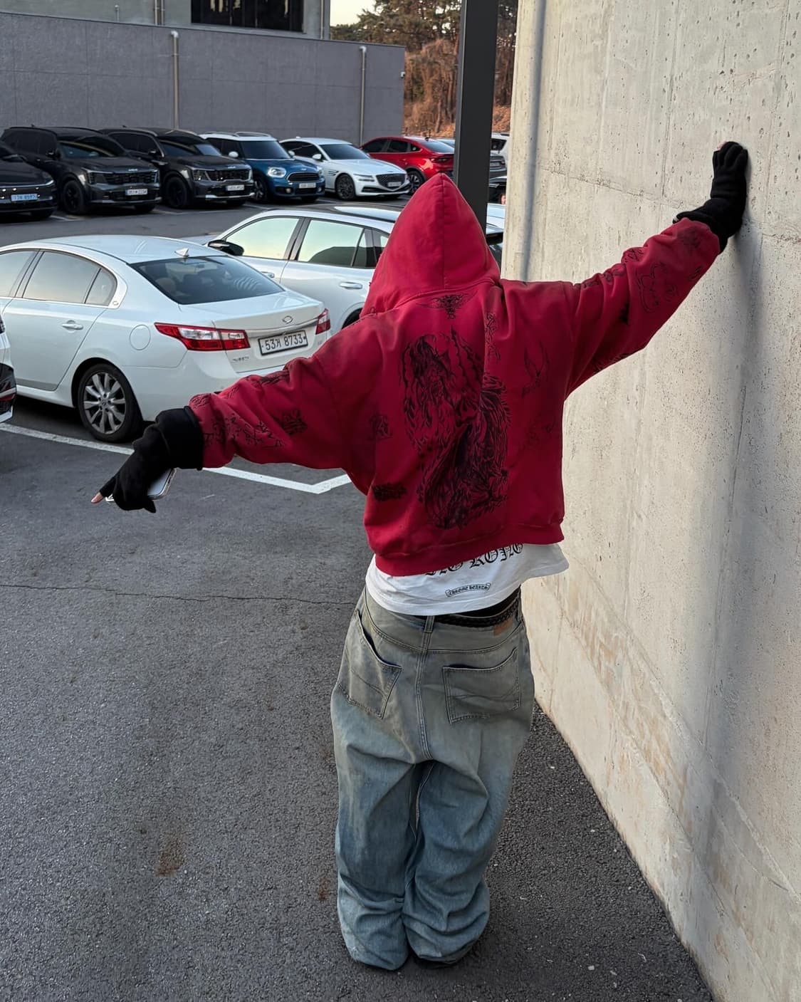 발렌시아가 타투 후드집업 상품이미지3