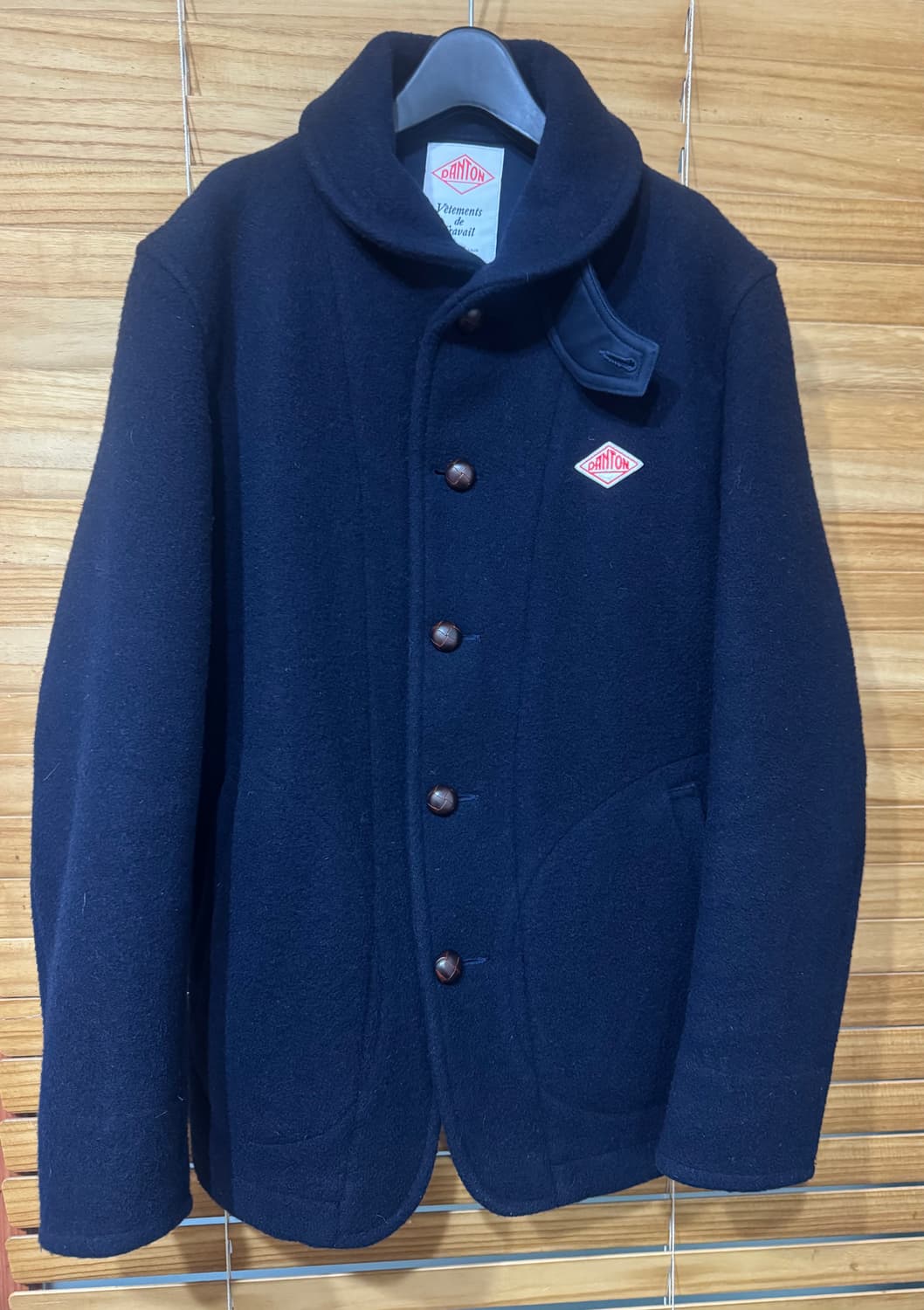 단톤 네이비 울 코트 42사이즈 상품이미지1