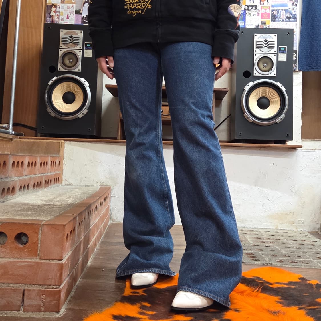 JPN 밥슨 진청 플레어 데님 팬츠 상품이미지2