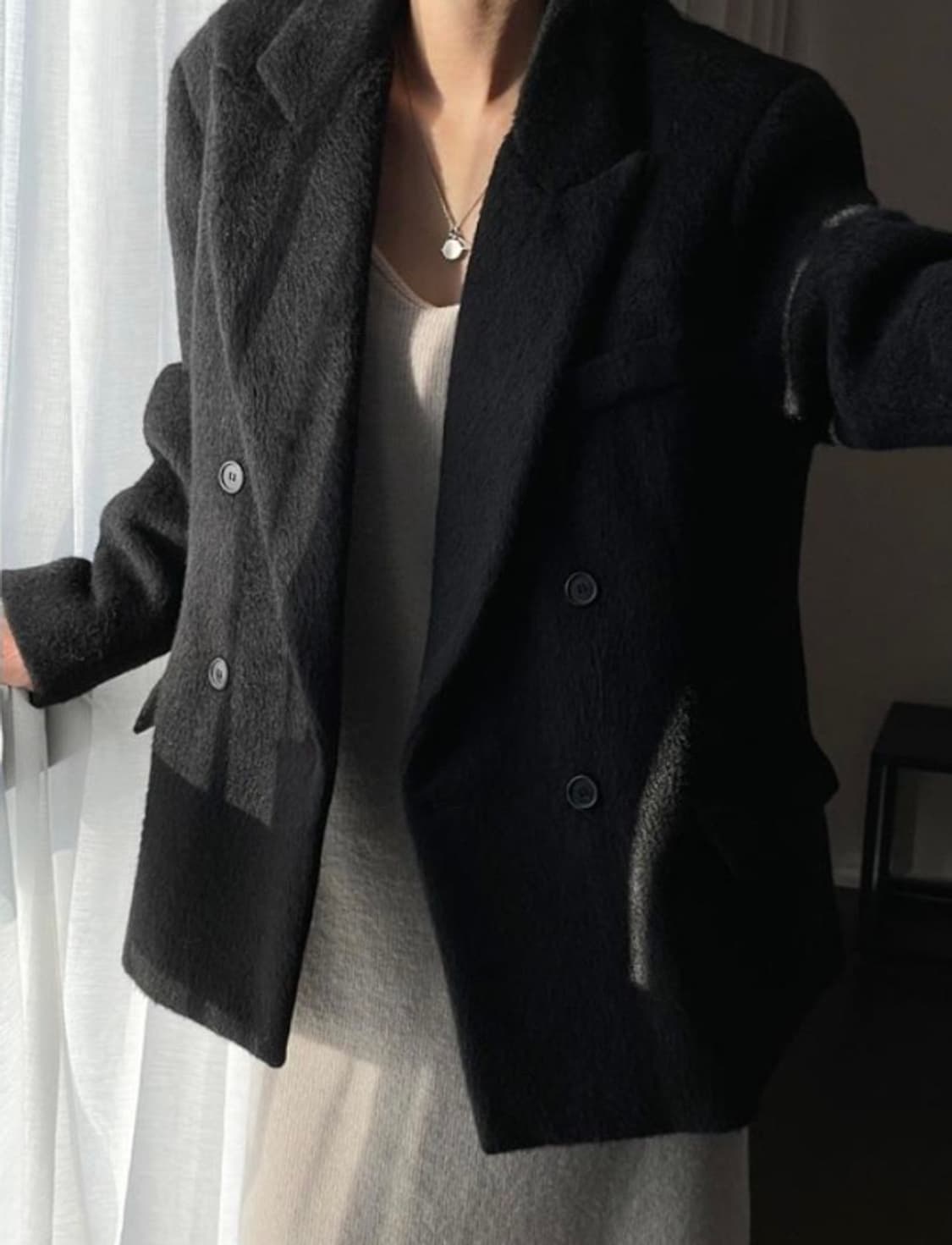 더베를린 세미퍼 코트 상품이미지1