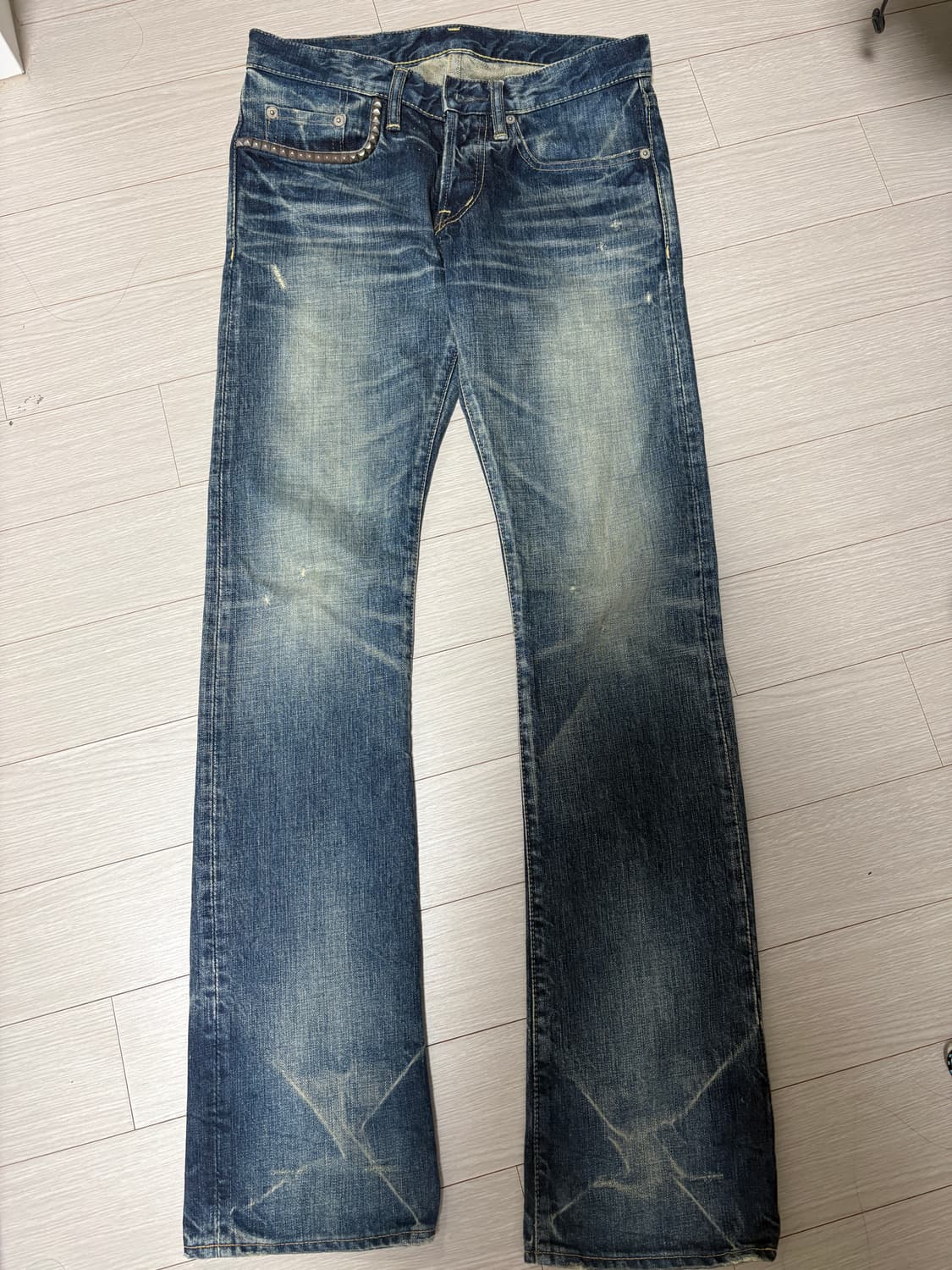 히스테릭글래머 스터드 데님팬츠 상품이미지1