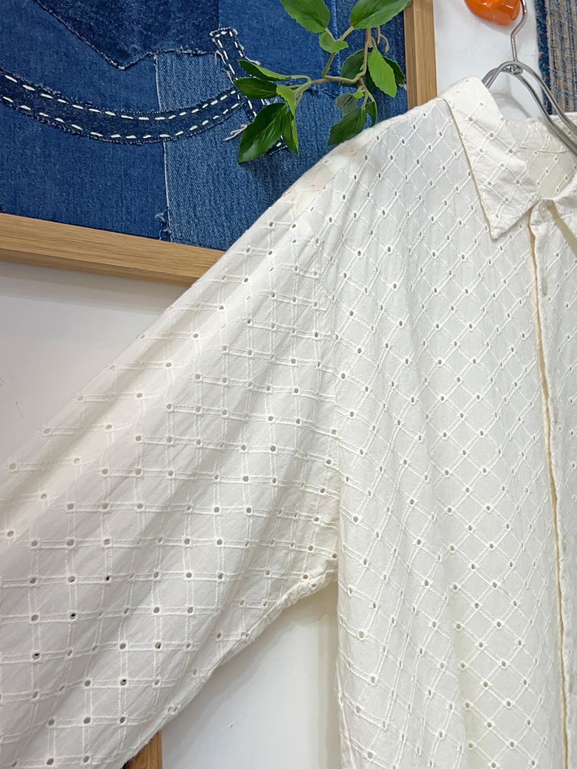 Embroidered Cotton Eyelet Shirt 상품이미지6