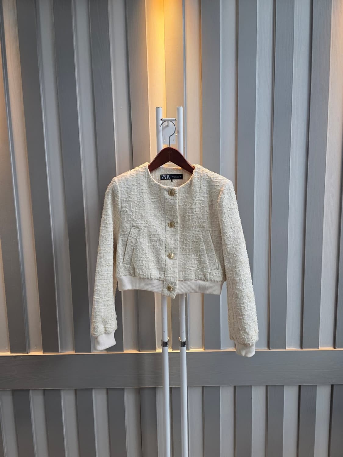 자라 트위드 숏점퍼 상품이미지3