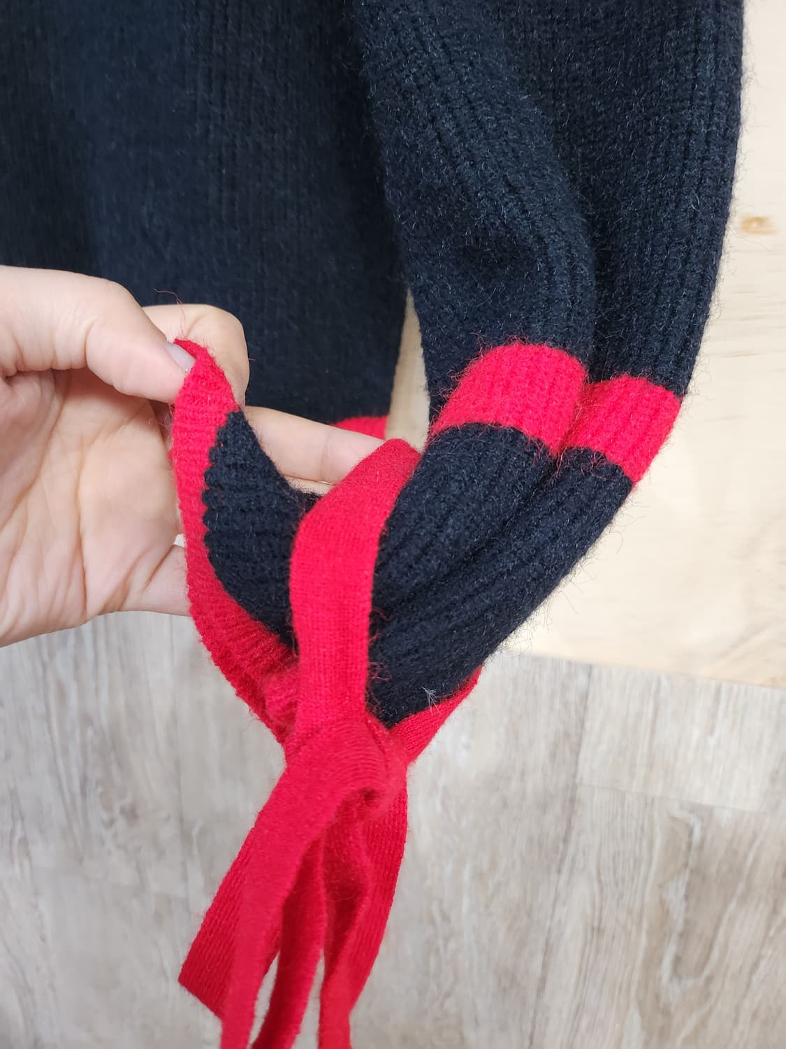 529) LAP 리본포인트 니트 상품이미지4